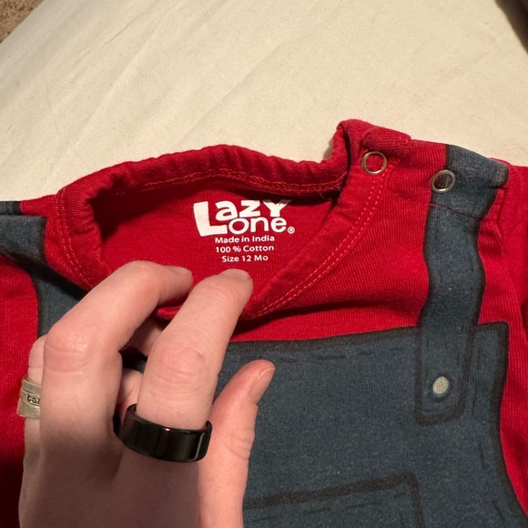 Lazy One Farmer Infant Onesie size 12m - Picture 5 of 6